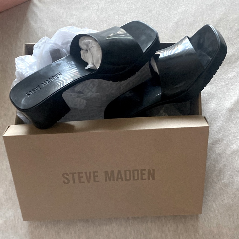 Steve Madden Harlin black sandals